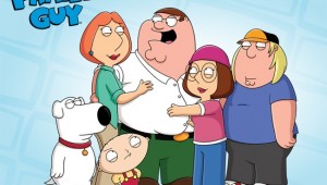 The Family Guy cast, including Peter Griffin