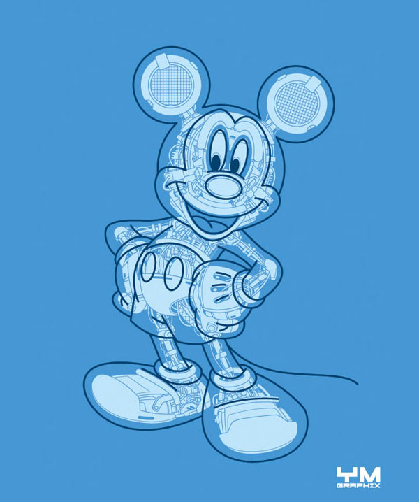 mickey mouse android anatomy