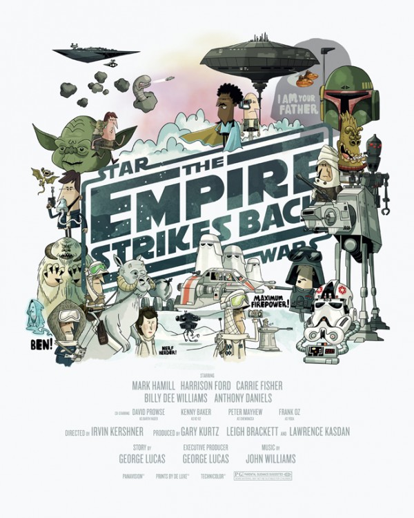 star wars empire strikes back poster