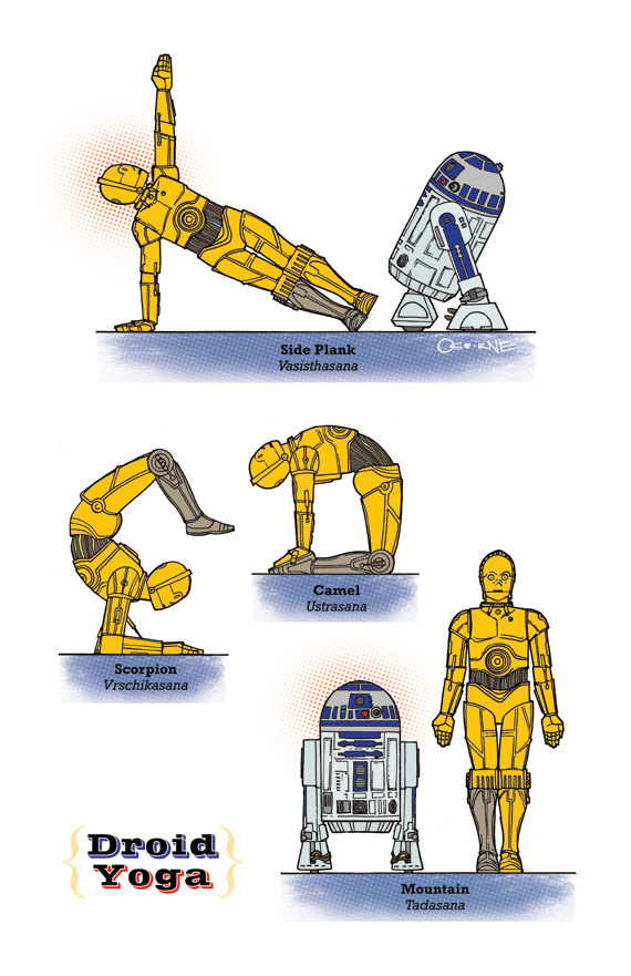 Star-Wars yoga Droid