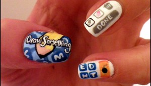 Draw something nail art