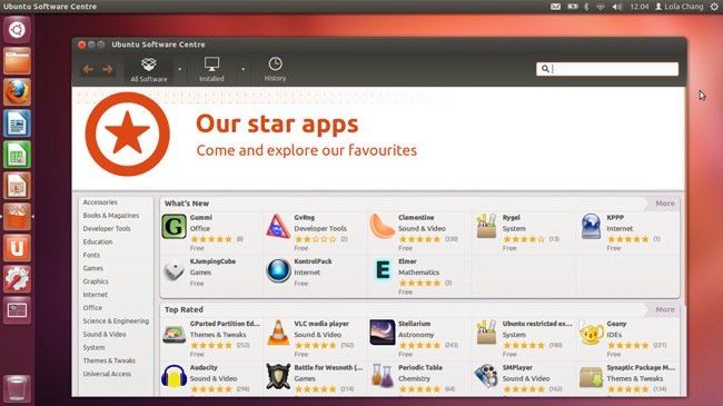 Ubuntu 12;04 Software Center