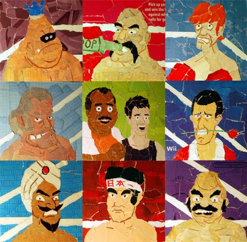 Punch-Out! Collages By Artist Chris Lange Full Set Image