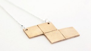Bronze Tetris Necklaces 1