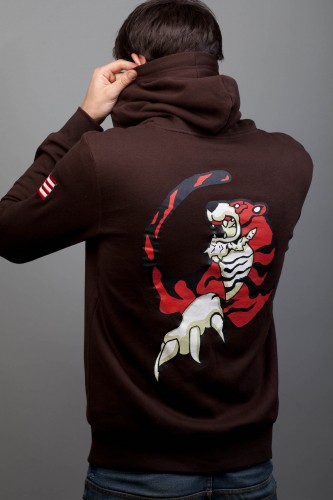 Hazuki Tiger hoodie back Sega Insert Coin Image