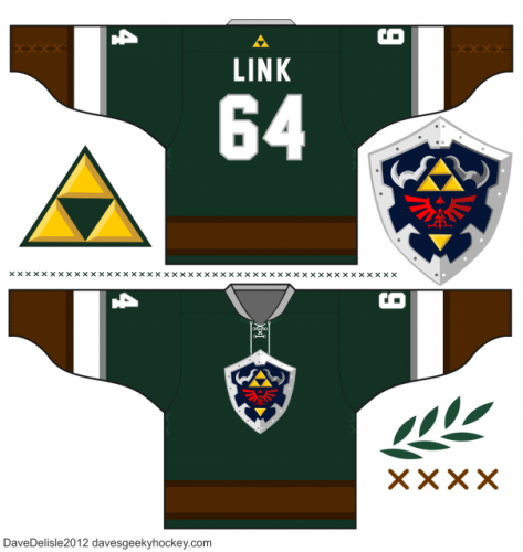 Zelda Link hockey jersey design 2.0 Image