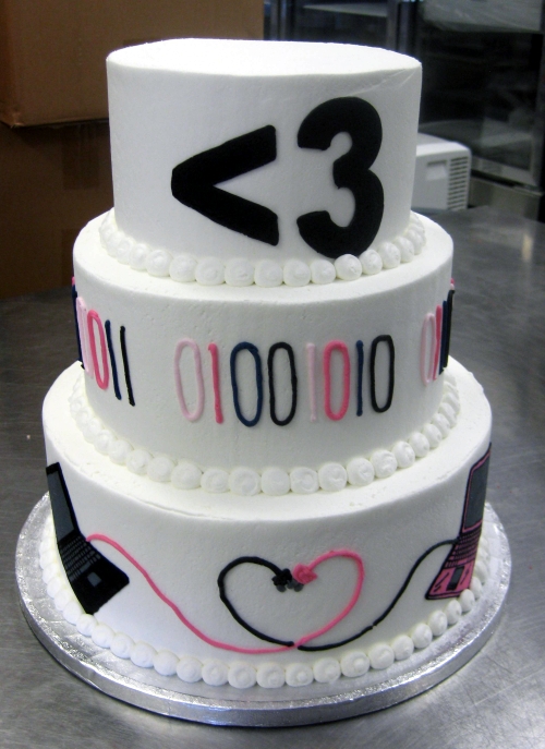 binary wedding cake