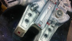 falcon millennium star wars cake