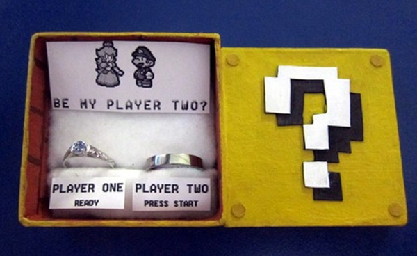 Super Mario Wedding Ring Box Makes 