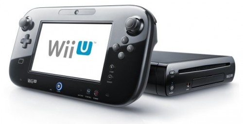 Nintendo Wii U console gamepad black image