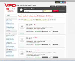 VPD Wii U listing screen image