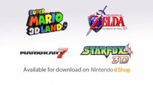 3ds Super Mario 3D Land Zelda Star Fox retail downloads Image