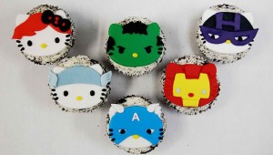 Hello Kitty Avengers Cupcakes (2)
