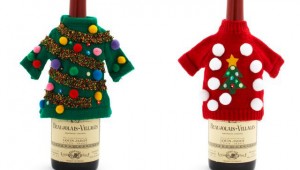 Ugly Christmas Sweater Wine Bottle Covers