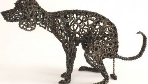 bicycle dog sculpture 2