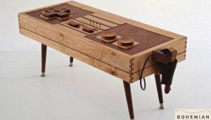 Bohemian Workbench Wooden NES Controller Coffee Table