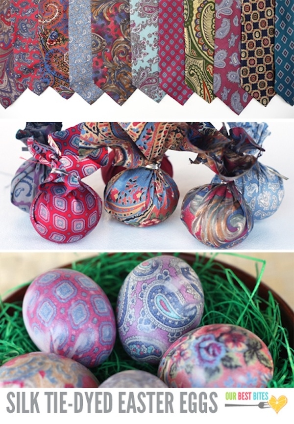 Silk-Tie-Dyed Easter Eggs