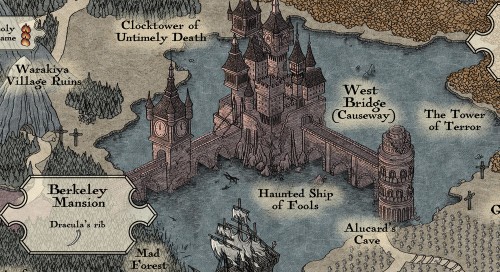 Castlevania map by Bill Mudron image 2