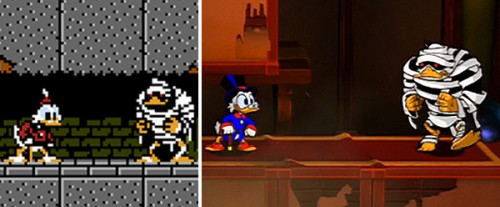 DuckTales Remastered sprite comapre NES image