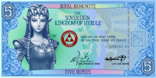 Five Rupee Hylian Banknote by G33k1nd159153 image
