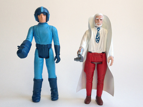 Mega Man and Dr. Light vintage action figures by Chicago Toy Collector image 2