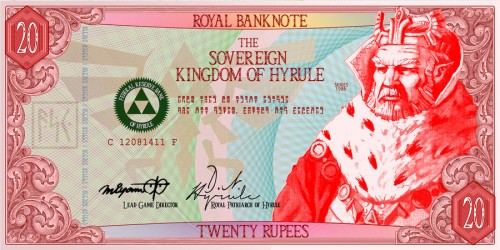 Twenty Rupee Hylian Banknote by G33k1nd159153 image