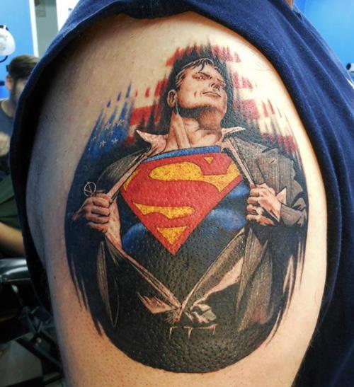 Portrait of Superman Tat