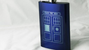 Engraved Doctor Who Flask