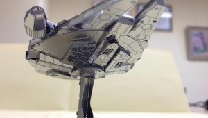 Laser-Cut Star Wars R2-D2 and Millennium Falcon Metallic Nano Puzzle