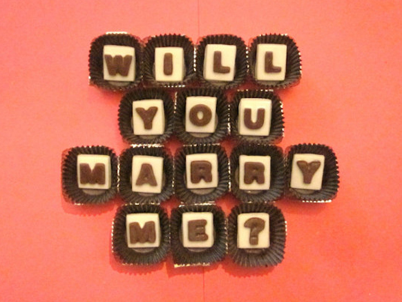 Chocolate Marriage Proposal