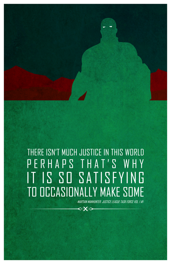 Martian Manhunter words of wisdom