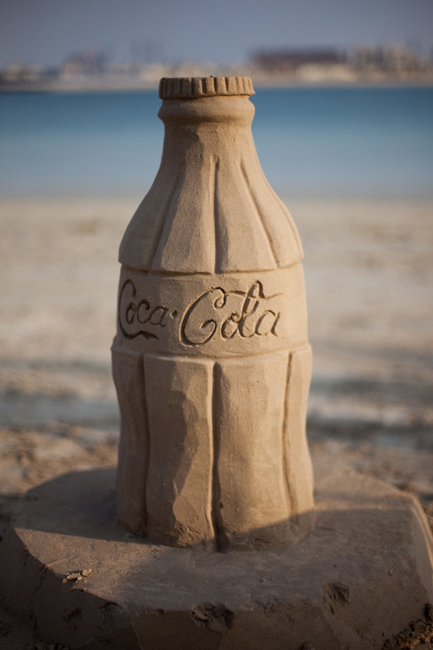 Sand Coca Cola bottle