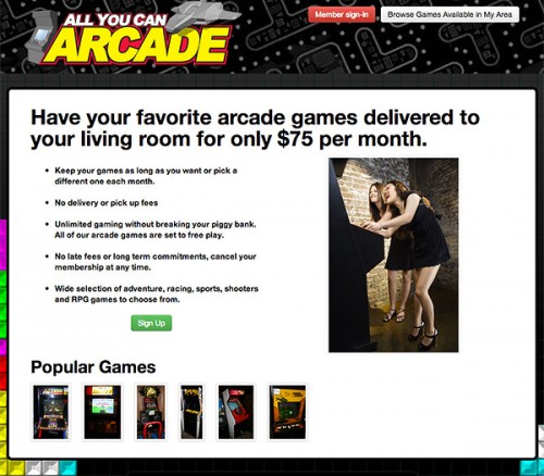 All you can arcade front page image