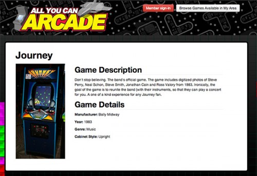 All you can arcade journey page image