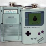 Gameboy gamebooze flask