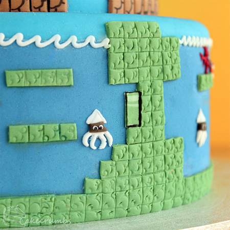 Super Mario Bros Levels Cake 8