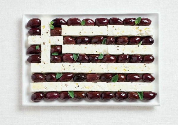 Greece Food Flag