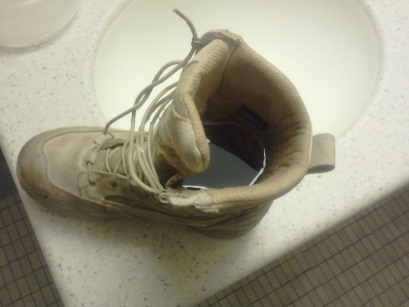 Softening Military Boots