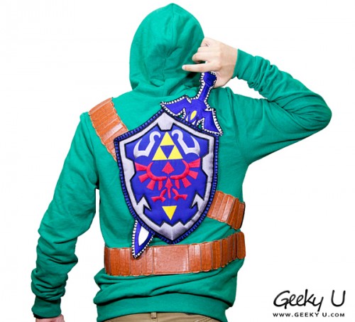Zelda sweatshirt Master Sword Shield by Geeky U image