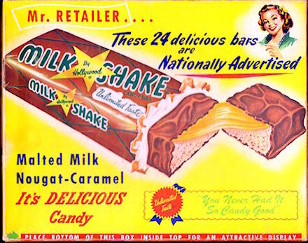Milk Shake Candy Bar