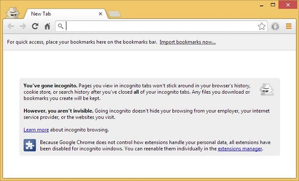 Google Chrome Secret Agents Warning