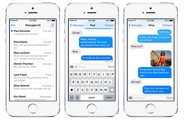 Apple iMessage Transparent Texting