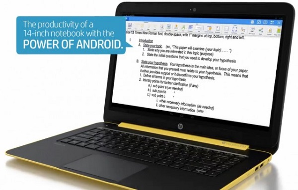 HP Android Laptop