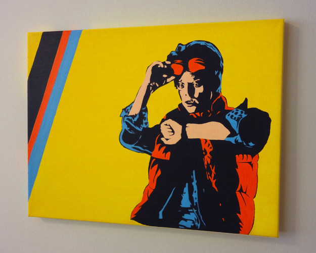 Marty McFly Acrylic Painting