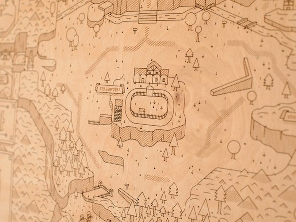 Legend of Zelda Map Woodlands by Neutral Ground and Alex Griendling image 2