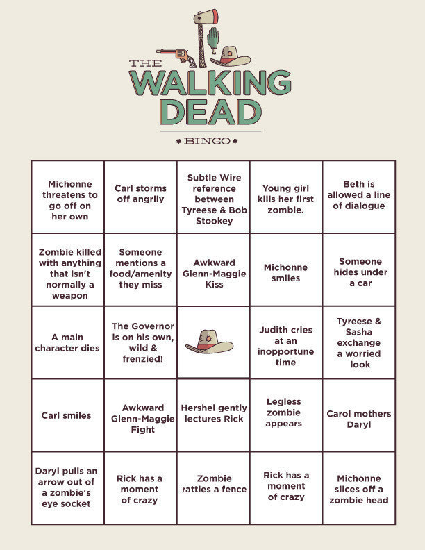 The Walking Dead Bingo