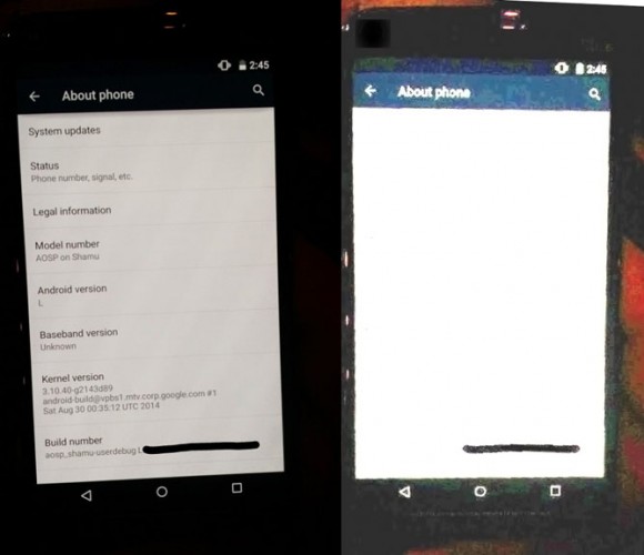 Nexus 6 screen (leak)