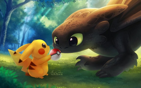 Pokemon and Toothless