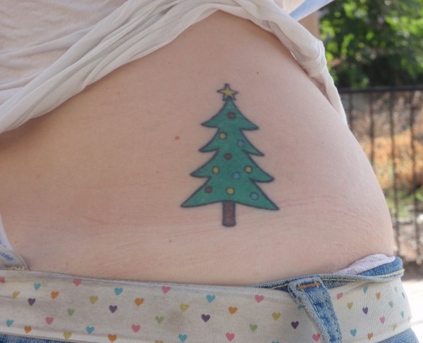 Small tree tattoo