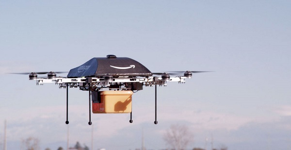 Amazon Prime Air drone in flight